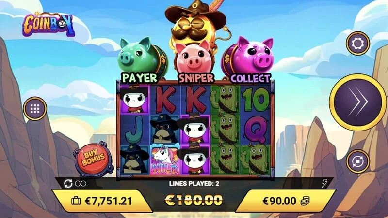 Coinboy - raccoglitore di denaro in azione